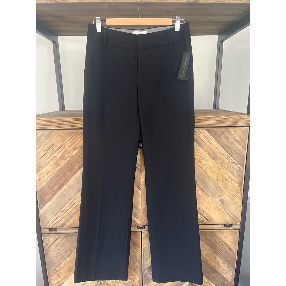 Banana Republic The Martin Fit Trouser Pants Black 4 New with Tags